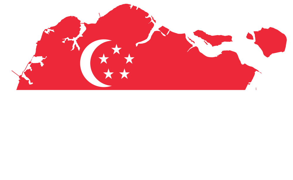 OnlineLabels Clip Art Singapore  Map  Flag 